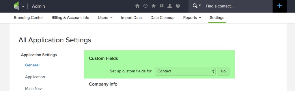 Create a custom field using Infusionsoft