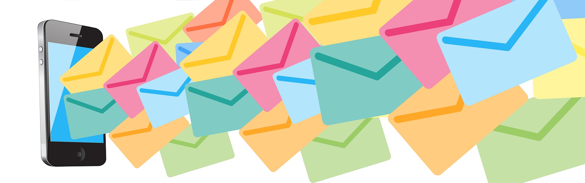 Image of Emails overload representing the importance of an email distribution schedule